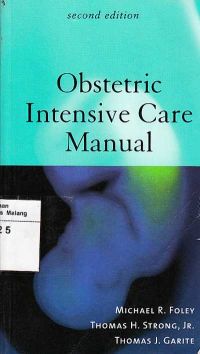 Obstetric Intensive Care Manual
