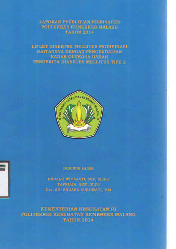 LIFLETDIABETES MELLITUS MODIFIKASI KAITANNYA DENGAN PENGENDALIAN KADAR GLUKOSA DARAH PENDERITA DIABETES MELLITUS TIPE 2